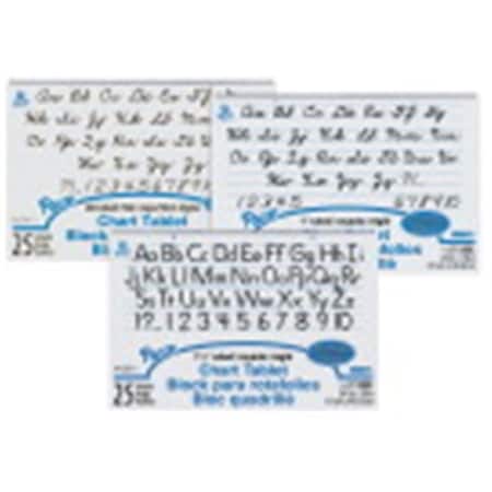 Pacon Corporation Pacon 085342 Pacon Chart Tablet Assortment; 24 x 16 in.; White; 25 Sheets Each - Pack of 12 85342